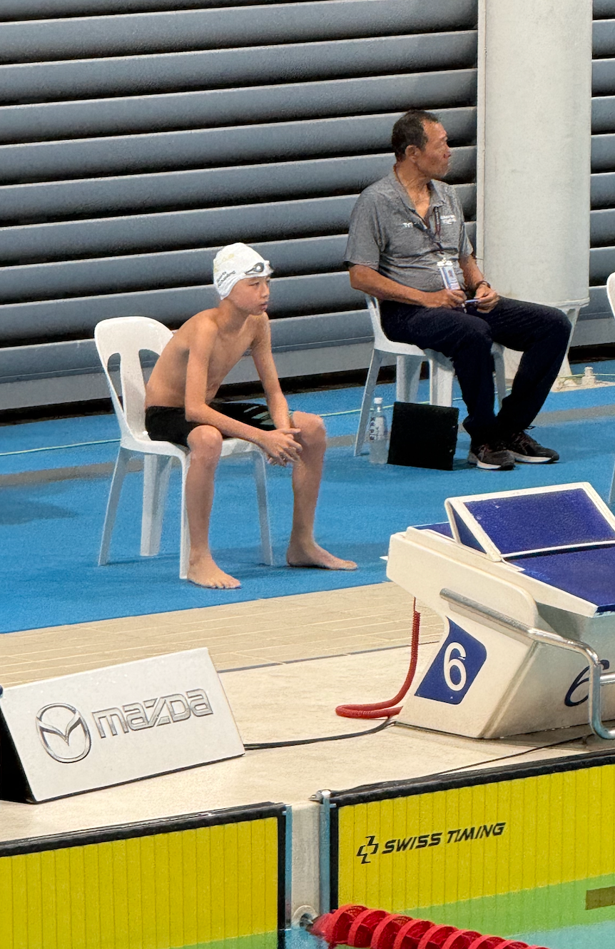 SWIM2000 student competing at the 56th SNAG Swimming Championship, March 2026